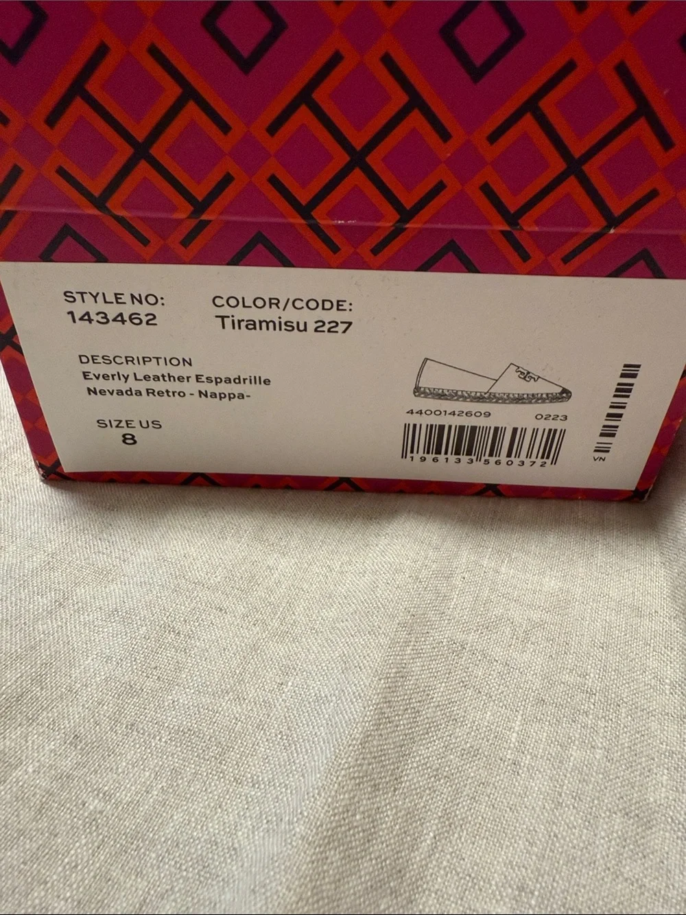 Tory Burch Caramel Leather Espadrille Slip-Ons